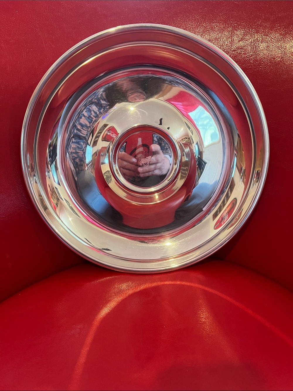 Silver plated copper tray- Shiny Silver